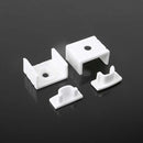 Алюминиевый профиль 2 м, стекло молочного цвета, V-TAC