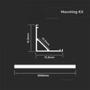 Profile for LED strips, 2000x15.8x15.8mm, aluminum