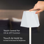 4W(150Lm) LED-bordslampa, IP20, V-TAC, vit, DC:5V, 1800mAh litiumbatteri, 3IN1