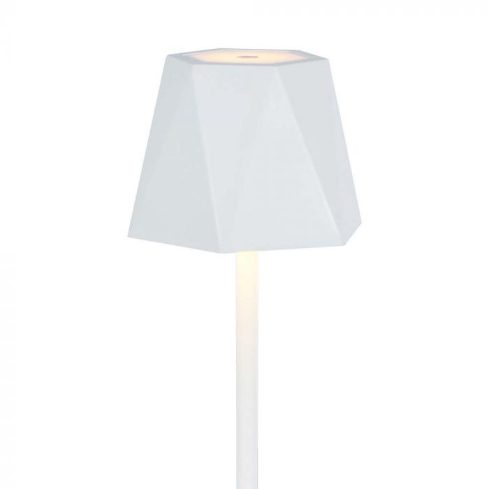 4W(150Lm) LED-bordslampa, IP20, V-TAC, vit, DC:5V, 1800mAh litiumbatteri, 3IN1