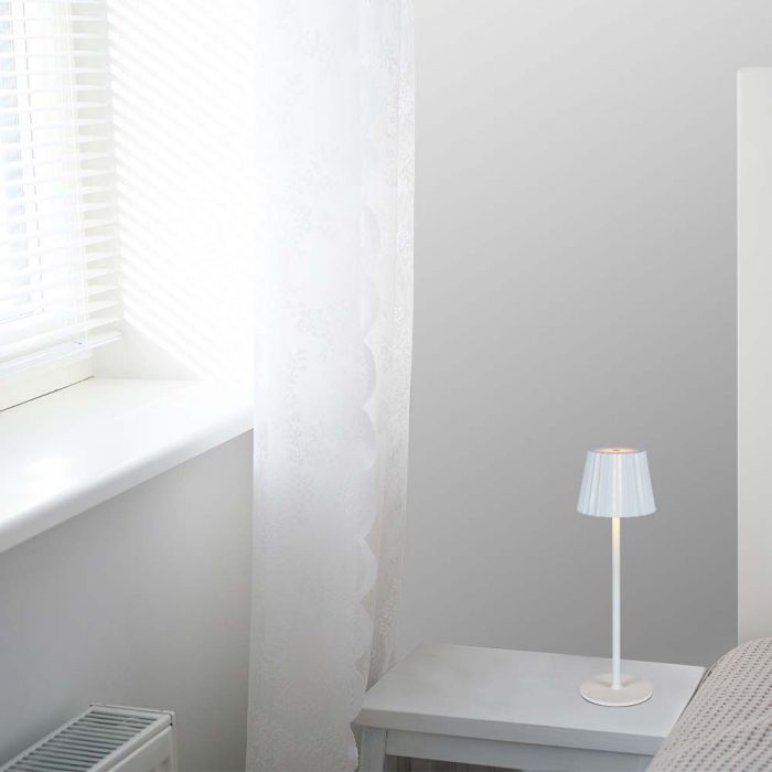 4W(150Lm) LED galda lampa, IP20, V-TAC, balta,  DC:5V, 1800mAh Litija baterija, 3IN1