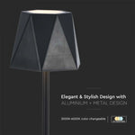 4W(150Lm) 5V 1A LED bordslampa, IP20, V-TAC, svart, 3IN1