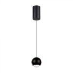 6W(500Lm) LED disainvalgusti, V-TAC, IP20, must, soe valge valgus 3000K