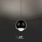 6W(500Lm) LED disainvalgusti, V-TAC, IP20, must, soe valge valgus 3000K