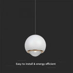6W(500Lm) LED disainvalgusti, V-TAC, IP20, valge, soe valge valgus 3000K