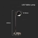 5W(500Lm) LED-bordslampa, IP20, V-TAC, svart, varmvitt ljus 3000K