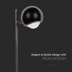 5W(500Lm) LED-bordslampa, IP20, V-TAC, svart, varmvitt ljus 3000K