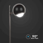 5W(500Lm) LED-bordslampa, IP20, V-TAC, svart, varmvitt ljus 3000K
