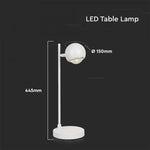 5W(500Lm) LED-bordslampa, IP20, V-TAC, vit, varmvitt ljus 3000K