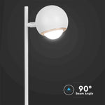 5W(500Lm) LED-bordslampa, IP20, V-TAC, vit, varmvitt ljus 3000K