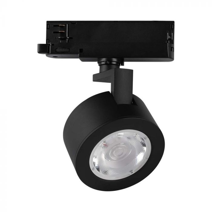 30W(3000Lm) LED track light (sliežu prožektors), IP20, V-TAC, melns,  141x150x105mm, 3IN1