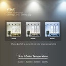 30W(3000Lm) LED track light (sliežu prožektors), IP20, V-TAC, melns,  141x150x105mm, 3IN1