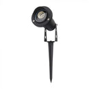 V-TAC MINI LED garden lamp, compatible with GU10 bulb, plug-in, aluminium housing, black, IP65