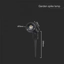 V-TAC MINI LED garden lamp, compatible with GU10 bulb, plug-in, aluminium housing, black, IP65
