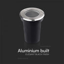 V-TAC Встраиваемая рамка из нержавеющей стали, совместима с лампами GU10, IP65, V-TAC, черный, макс. 35 Вт