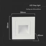 3W(180Lm) LED trepikoda, V-TAC, kandiline, valge, IP65, soe valge valgus 3000K