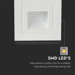 3W(180Lm) LED trepikoda, V-TAC, kandiline, valge, IP65, soe valge valgus 3000K