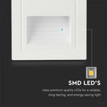 5W(380Lm) LED trepikoda, V-TAC, kandiline, valge, IP65, soe valge valgus 3000K