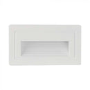 3W(180Lm) LED-trapphusarmatur, V-TAC, fyrkantig, vit, IP65, varmvitt ljus 3000K