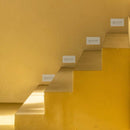 3W(180Lm) LED-trapphusarmatur, V-TAC, fyrkantig, vit, IP65, varmvitt ljus 3000K