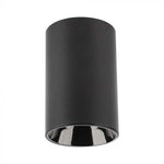 GU10 Bulb housing, black, V-TAC, 100xØ65mm, max 35W, IP20