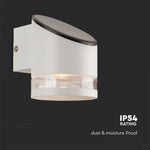 1W(70Lm) LED-solcellsfrontarmatur, IP54, V-TAC, vit, 121,5x90x121mm, varmvitt ljus 3000K