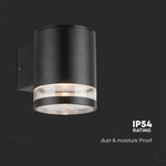 1W(70Lm) LED solar wall light with built-in LED and microwave sensor, V-TAC, IP54, black, warm white light 3000K