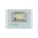 Светодиодный прожектор 12W(500Lm) с солнечной батареей, V-TAC, IP65, белый, холодный белый 6400K