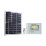 16W(1050Lm) LED spotlight with solar battery, V-TAC, IP65, white, neutral white light 4000K