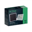 16W(1050Lm) LED floodlight with solar cell, V-TAC, IP65, white, cold white 6400K