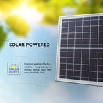 20W(1650Lm) LED spotlight with solar battery, V-TAC, IP65, white, neutral white light 4000K