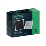 20W(1650Lm) LED spotlight with solar battery, V-TAC, IP65, white, neutral white light 4000K