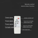 20W(1650Lm) LED prožektors ar saules bateriju, V-TAC, IP65, balts, neitrāli balta gaisma 4000K