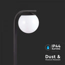 V-TAC utanpåliggande armatur 1xE27 LED-lampa (glödlampa ingår ej), mattsvart, IP44