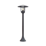 V-TAC Trädgårdslykta/lampram med 1xE27 LED-lampa (glödlampa ingår ej), vertikal, svart, IP44