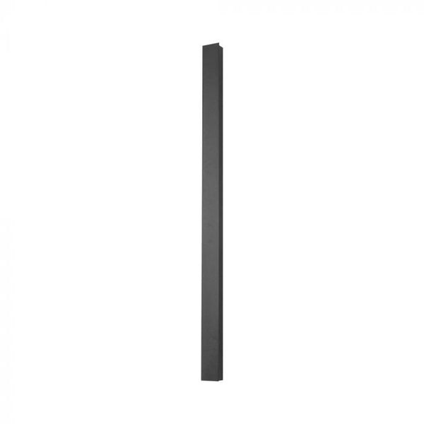 10W(1250Lm) LED lineārs  fasādes gaismeklis ar iebūvētu LED, V-TC, IP65, 510*60*50mm, antracīta krāsas, silti balta gaisma 3000K