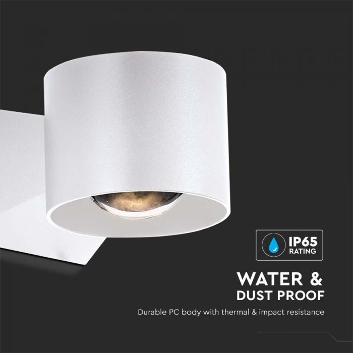 5W(500Lm) LED-esitulestik integreeritud LED-iga, V-TAC, IP65, valge, neutraalne valge 4000K