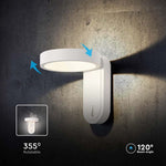 5W(600Lm) LED facade light with built-in LED, V-TAC, IP65, white, 3000+4000K