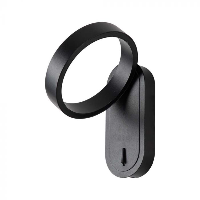 5W(600Lm) LED-frontarmatur med integrerad LED, V-TAC, IP65, svart, 3000+4000K