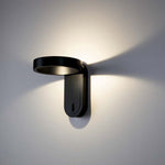 5W(600Lm) LED fasādes gaismeklis ar iebūvētu LED, V-TAC, IP65, melns, 3000+4000K