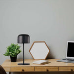 1.5W(150Lm) table lamp with built-in LED, V-TAC, IP54, 2000mAh Lithium battery, DC:5V, 1A-2A,, black, 2700K+5700K,