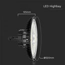 200W(27000Lm) 160Lm)W LED UFO Warehouse Luminaire 3IN1, IP65, IK08, черный, гарантия 5 лет, D(2021)