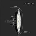 200W(27000Lm) 160Lm)W LED UFO noliktavas gaismeklis 3IN1, IP65, IK08, melns, garantija 5 gadi, D(2021)