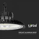 200W(27000Lm) 160Lm)W LED UFO Warehouse Luminaire 3IN1, IP65, IK08, черный, гарантия 5 лет, D(2021)