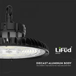 200W(27000Lm) 160Lm)W LED UFO noliktavas gaismeklis 3IN1, IP65, IK08, melns, garantija 5 gadi, D(2021)