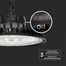 200W(27000Lm) 160Lm)W LED UFO Warehouse Luminaire 3IN1, IP65, IK08, черный, гарантия 5 лет, D(2021)