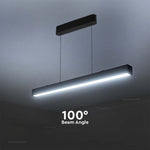 40W(3400Lm) LED V-TAC SAMSUNG linjär armatur, IP20, svart, 3IN1