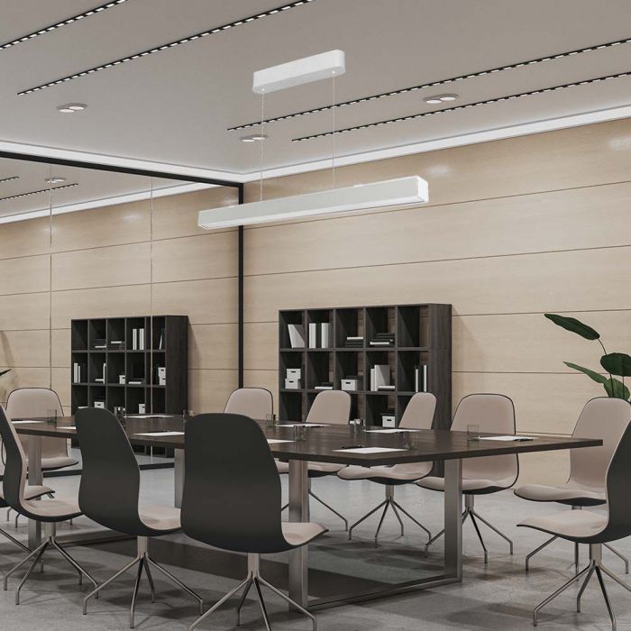 40W(3400Lm) LED V-TAC SAMSUNG lineaarne valgusti, IP20, must, 3IN1