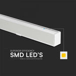40W(3400Lm) LED V-TAC SAMSUNG lineaarne valgusti, IP20, must, 3IN1