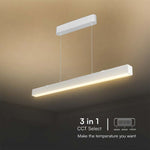 40W(3400Lm) LED V-TAC SAMSUNG lineaarne valgusti, IP20, must, 3IN1